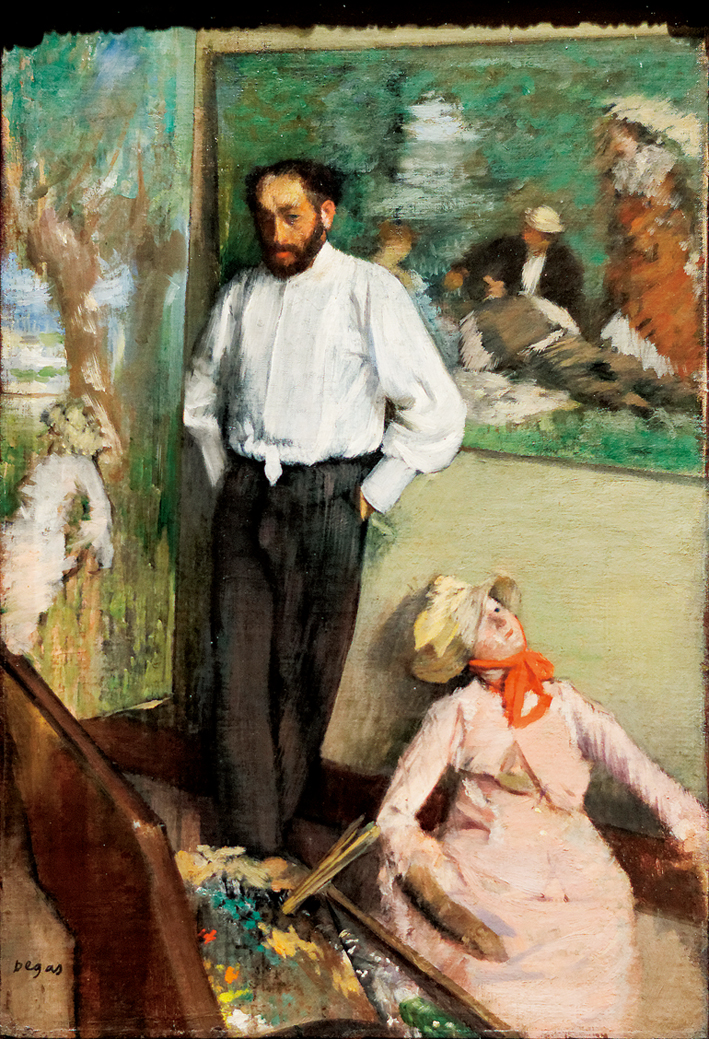  埃德加·德加 Edgar Degas—— 画家亨利·米歇尔·莱维 